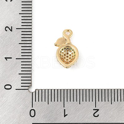 Brass Micro Pave Cubic Zirconia Pendants KK-R219-36E-G-1