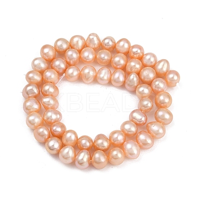Natural Cultured Freshwater Pearl Beads Strands PEAR-I007-07X-03B-1