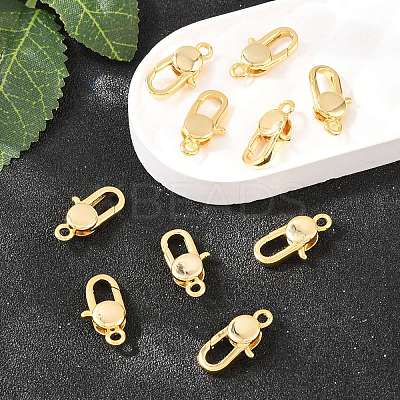 SHEGRACE Brass Lobster Claw Clasps XGR0014G-50G-1