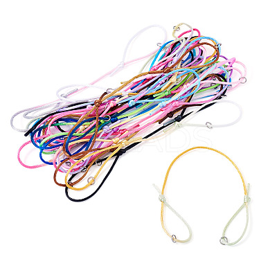 30Pcs 10 Colors Nylon Thread Cord Bracelets Making BJEW-TAC0039-1