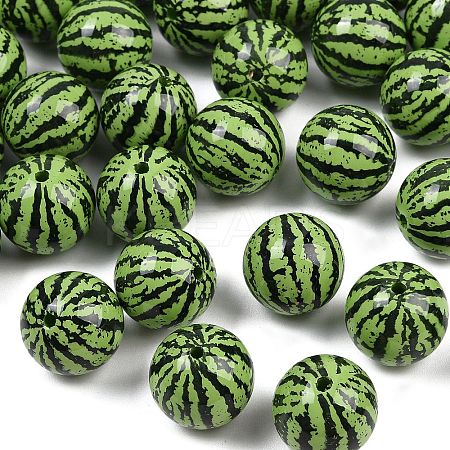 Opaque Acrylic Beads MACR-C036-01B-1