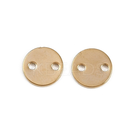 304 Stainless Steel Disc Links Connector Charms STAS-K295-08A-G-1