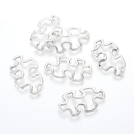 Tibetan Style Alloy Linking Rings TIBE-3558-AS-LF-1