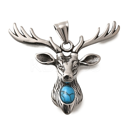 Synthetic Turquoise Big Pendants STAS-A109-01AS-1