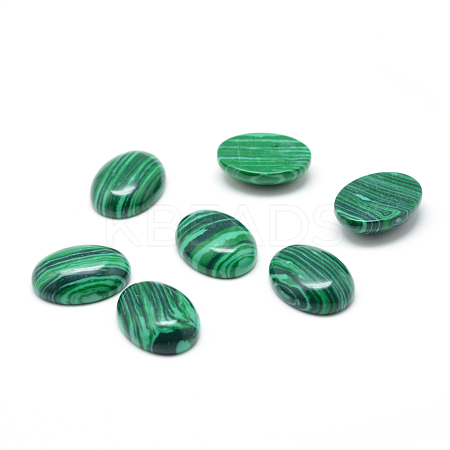 Synthetic Malachite Gemstone Cabochons G-T020-18x25mm-21-1