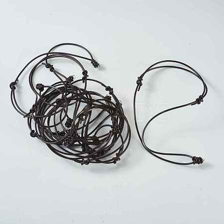 10Pcs Cowhide Leather Cord Necklace Making NJEW-TAC0044-1