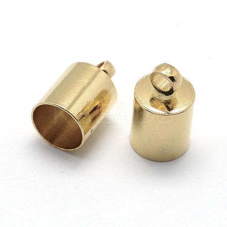Brass Cord Ends KK-D219-11x6-G-1