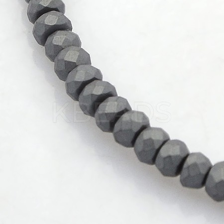 Electroplate Non-magnetic Synthetic Hematite Beads Strands LS-G-J208G-03-1