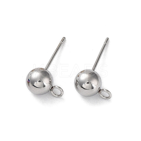 Non-Tarnish 304 Stainless Steel Stud Earring Findings STAS-M323-01B-P-1