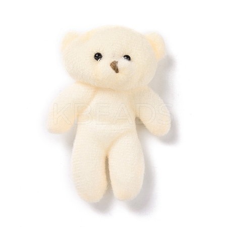 PP Cotton Mini Animal Plush Toys Bear Pendant Decoration LS-HJEW-C002-04-1