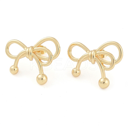 Brass Stud Earrings for Women EJEW-S225-12G-01-1