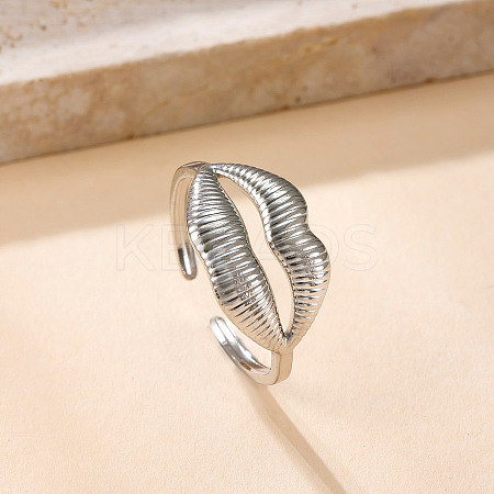 304 Stainless Steel Cuff Rings FS-WG8D32D-09-1