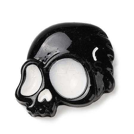 Skull Halloween Opaque Resin Decoden Cabochons LS-RESI-R446-01G-1