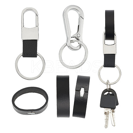 Belt Ring Keeper Keychain Making Kit DIY-GO0001-76-1
