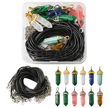 DIY Bullet Pendant Necklace Making Kit DIY-FS0003-97-1