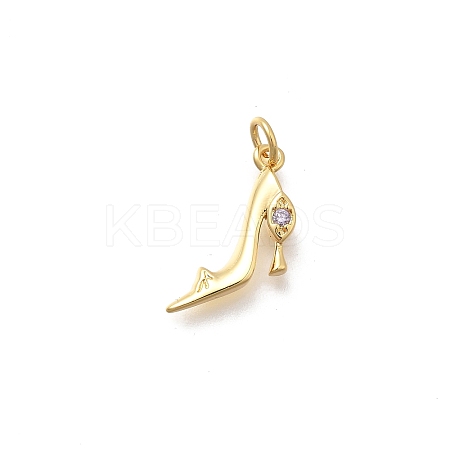 Brass Micro Pave Cubic Zirconia Pendants KK-D431-075B-05-1