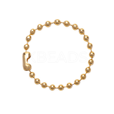 Trendy hip-hop 304 Stainless Steel Ball Chains Bracelet Unisex Fashion Hand Accessory CQ1745-4-1