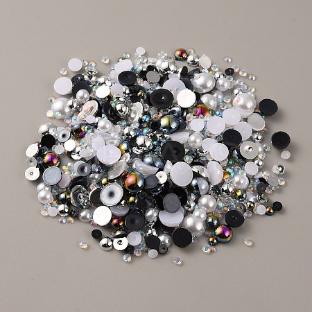 Resin Cabochons RESI-WH0029-14H-1