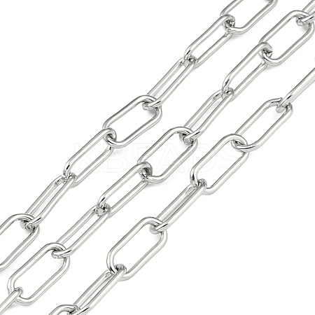Tarnish Resistant 304 Stainless Steel Paperclip Chains CHS-F012-05P-1