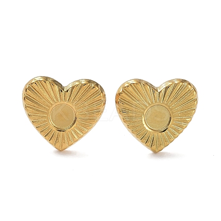 Ion Plating(IP) Rack Plating 304 Stainless Steel Stud Earring Findings X-STAS-M323-26G-1