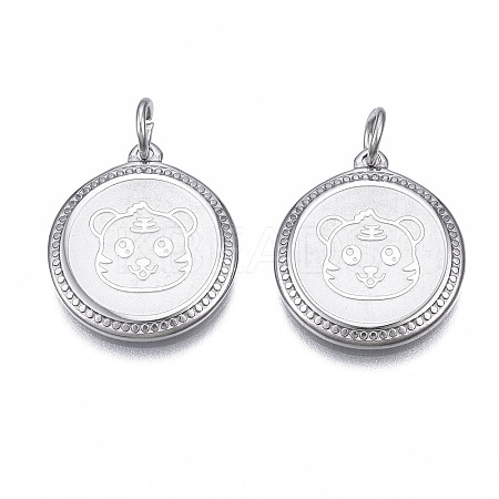 Non-Tarnish 304 Stainless Steel Pendants LS-STAS-N097-225P-1