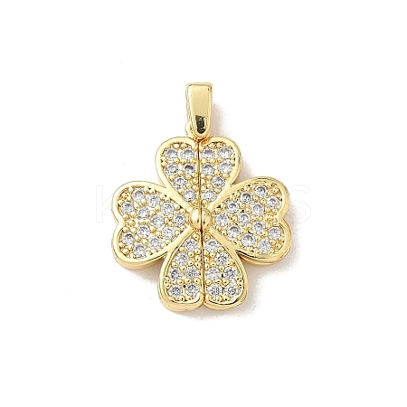 Brass Micro Pave Cubic Zirconia Pendants LS-KK-F905-04G-1