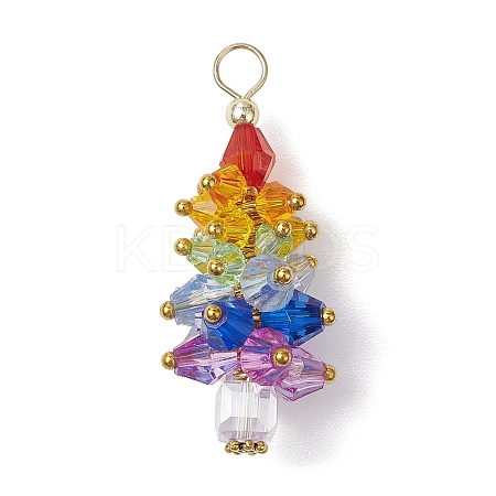 Chakra Theme Acrylic Pendants PALLOY-JF03055-1