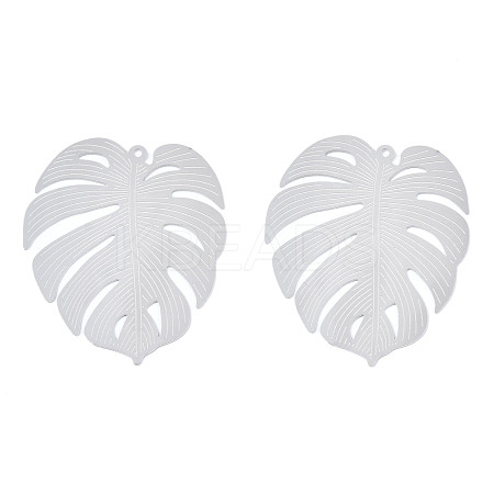 Non-Tarnish 304 Stainless Steel Filigree Pendants X-STAS-S118-051-1
