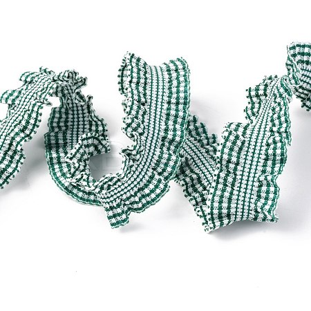 Lattice Double Ruffle Elastic Nylon Ribbon NWIR-O010-03D-1