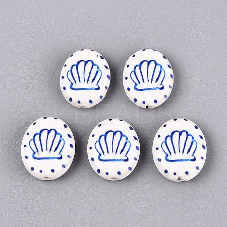Handmade Porcelain Beads PORC-Q005-12E-1