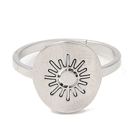 Non-Tarnish 304 Stainless Steel Adjustable Rings RJEW-K245-59P-1