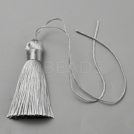 Polyester Big Pendants Decorations HJEW-WH0042-101F-1