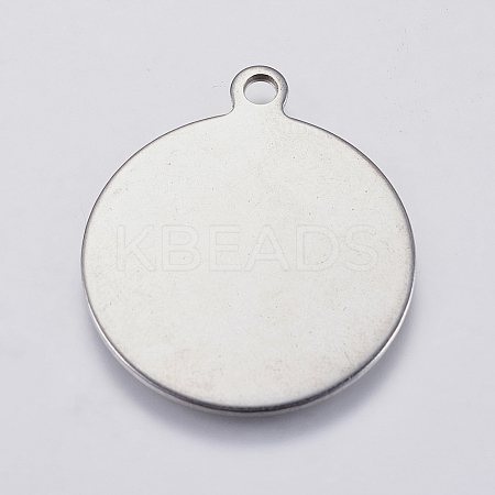 Tarnish Resistant 201 Stainless Steel Stamping Blank Tag Pendants LS-STAS-F139-038P-1
