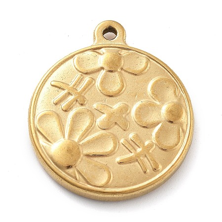 304 Stainless Steel Pendants STAS-I327-07G-1