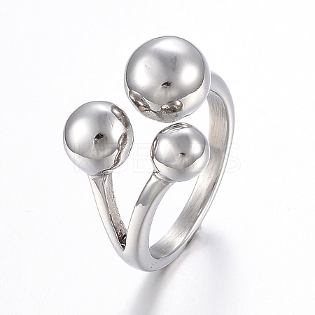 Tarnish Resistant 304 Stainless Steel Finger Rings RJEW-H125-12G-18mm-1
