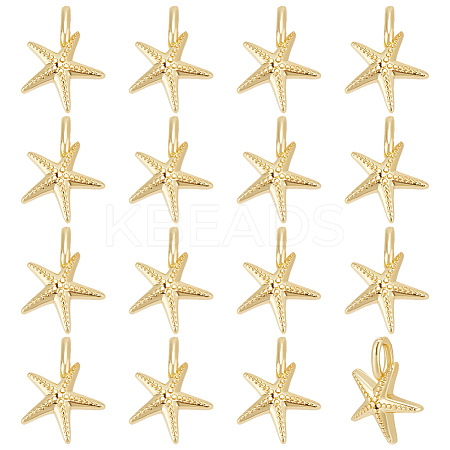 16Pcs Rack Plating Brass Pendants KK-ME0002-12-1