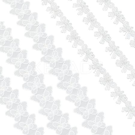 2 Yards 2 Styles Bowknot Lace Edge Trim Ribbon OCOR-NB0001-39-1