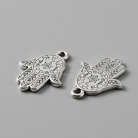 Tibetan Style Alloy Charm FIND-CJC0006-12AS-1