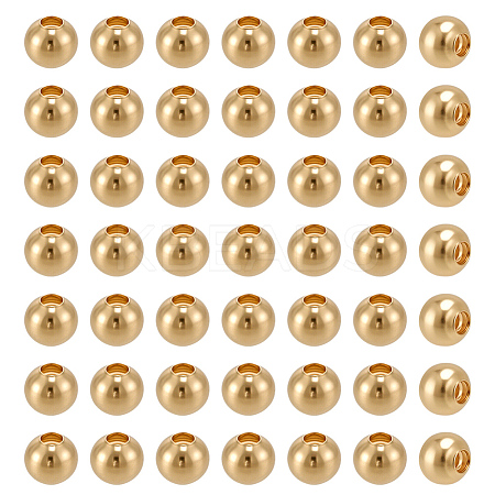500Pcs Brass Beads KK-ME0001-72-1