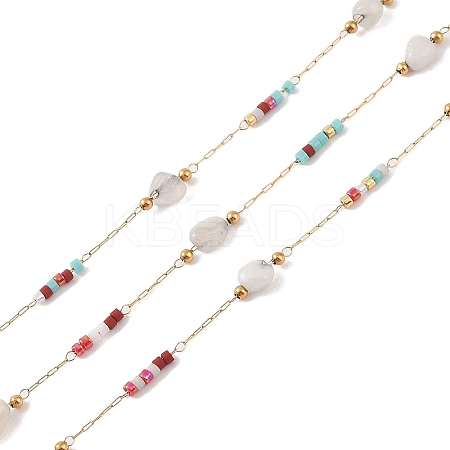 Natural Agate Link Chains CHS-C012-03B-G-1