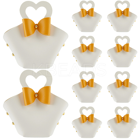 DIY PU Imitation Leather Heart Flower Purse Making Sets PURS-WH20005-04B-1