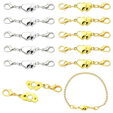 10Pcs 2 Colors Alloy Magnetic Clasps FIND-CJZ0001-011-1