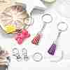 DIY Keychain Jewelry Making Finding Kits DIY-YW0012-02-5