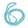 Baking Paint Synthetic Non-Magnetic Hematite Beads Strands G-H020-K01-11-4