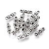 Tibetan Style Alloy Spacer Bars TIBEB-Q061-17AS-RS-1
