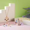 910Pcs 13 Colors Rainbow ABS Plastic Imitation Pearl Beads OACR-CD0001-10-8