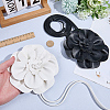 2Pcs 2 Colors Flower PU Leather Wrap Waist Belts for Women AJEW-CL0003-24-3