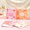12Pcs 5 Colors Rectangle with Sunflower Pattern Paper Gift Bags CARB-FS0001-06-9