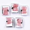 Watermelon Stone Glass Pendant Necklaces G-T113-07C-B-5