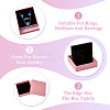 5Pcs Rhombus Textured Cardboard Jewelry Packing Boxes with Sponge Inside CBOX-TA0001-18D-4